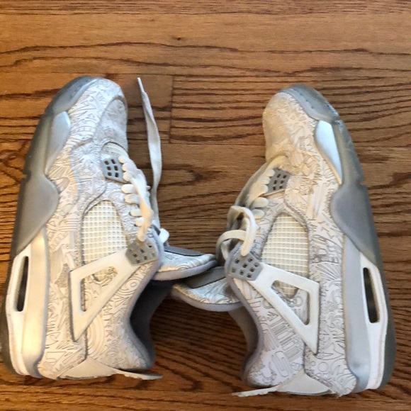 Jordan 4 laser worn size 8.5 - Picture 5 of 6